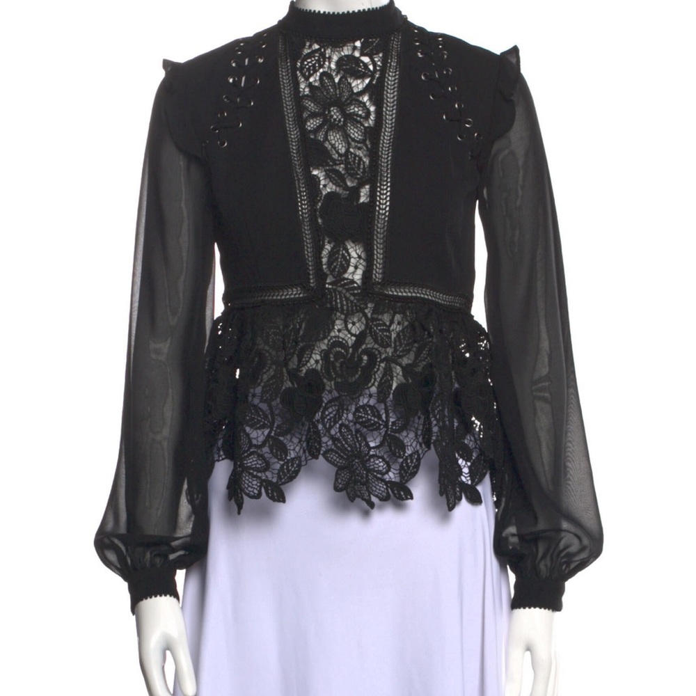 Self portrait black top SZ 0